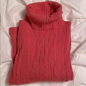 J Crew cable-knit turtleneck sweater